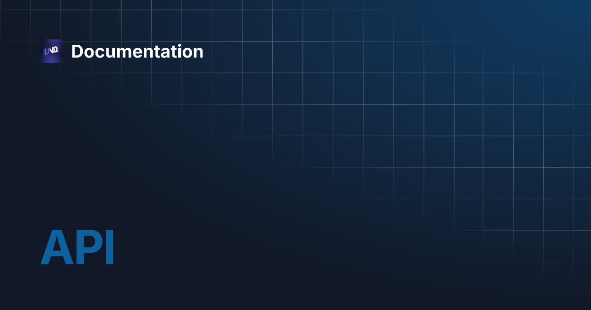 API | Documentation